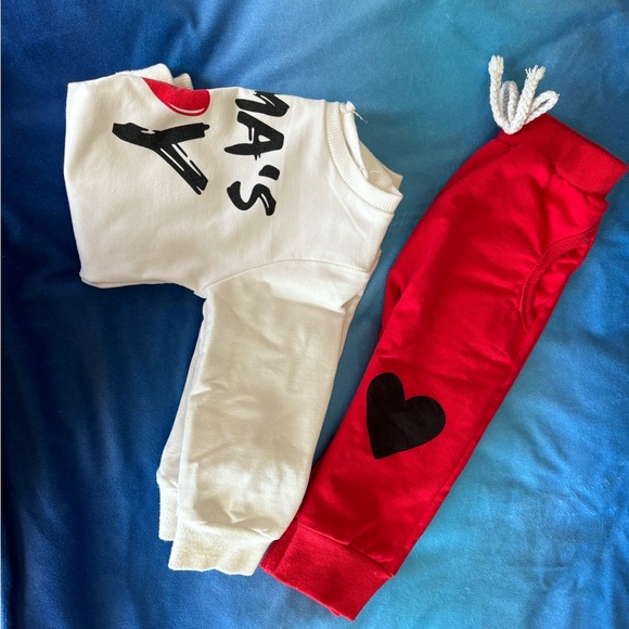 Sweatsuit Size 3-6 Months Infant Boys includes joggers and cute sweatshirt - Picture 4 of 4